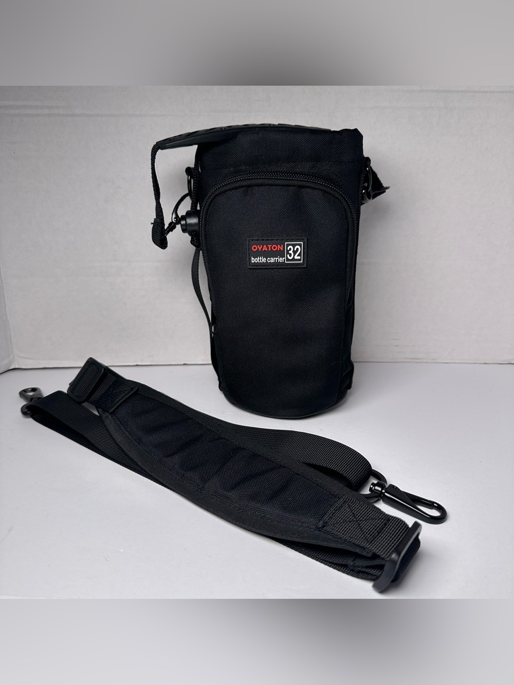 Water Bottle Holder with Strap & Handle-32oz Insulated Carrier Bag for Hiking